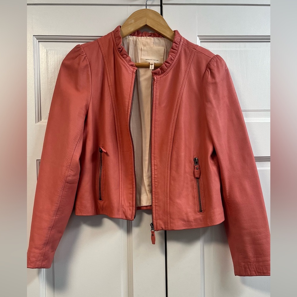 Rebecca Taylor Pink leather jacket